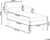 Linksseitige Chaiselongue YVOIRE Stoff Beige Bild 2
