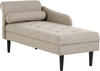 Linksseitige Chaiselongue YVOIRE Stoff Beige Bild 4