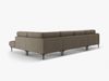 Micadoni Panorama Ecksofa Bemy 7-Sitzer Rechts Samt Grau Braun Bild 3