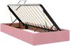 vidaXL Aufbewahrungsbett mit Matratze mit Kopfteil Rosa 90 x 200 cm 3370966 Bild 5