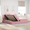 vidaXL Aufbewahrungsbett mit Matratze mit Kopfteil Rosa 90 x 200 cm 3370966 Bild 3