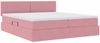 vidaXL Aufbewahrungsbett mit Matratze mit Kopfteil Rosa 90 x 200 cm 3370966 Bild 4