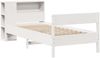 vidaXL Massivholzbett mit Regal ohne Matratze Weiß 75x190 cm Kiefer 3322973 Bild 3