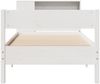 vidaXL Massivholzbett mit Regal ohne Matratze Weiß 75x190 cm Kiefer 3322973 Bild 4