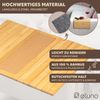eluno Armlehnen Sofatablett mit rutschfester Korkablage, für Snacks, Handy, Bambus, ca. 47 x 1 x 34 cm (B/H/T) Bild 5