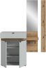 Garderobenkombination B/H/T: 148x194x37 cm in grau Nachbildung und Evoke Oak Nachbildung Bild 3