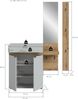 Garderobenkombination B/H/T: 148x194x37 cm in grau Nachbildung und Evoke Oak Nachbildung Bild 4