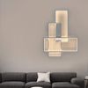 ZMH Deckenlampe LED Dimmbar Deckenleuchte: 65CM Weiß Wohnzimmerlampe 65W Modern Schlafzimmerlampe Geometrisch Küchenlampe Design Bürolampe mit Fernbedienung für Wohnzimmer Schlafzimmer Küche Büro Bild 5