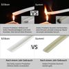 ZMH Deckenlampe LED Dimmbar Deckenleuchte: 65CM Weiß Wohnzimmerlampe 65W Modern Schlafzimmerlampe Geometrisch Küchenlampe Design Bürolampe mit Fernbedienung für Wohnzimmer Schlafzimmer Küche Büro Bild 4