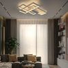 ZMH Deckenlampe LED Dimmbar Deckenleuchte: 65CM Weiß Wohnzimmerlampe 65W Modern Schlafzimmerlampe Geometrisch Küchenlampe Design Bürolampe mit Fernbedienung für Wohnzimmer Schlafzimmer Küche Büro Bild 2