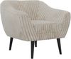 Polstersessel PIRS 1 skandinavischer Design 1-Sitzer, Sessel mit Wellenfederung, schwarze Füße, Einzelsessel, Hoher Sitzkomfort - Beige Cord Bild 6