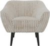 Polstersessel PIRS 1 skandinavischer Design 1-Sitzer, Sessel mit Wellenfederung, schwarze Füße, Einzelsessel, Hoher Sitzkomfort - Beige Cord Bild 7