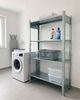 Metallregal RAW, Stahl 180 x 100 x 40 cm, silber, robust Bild 3