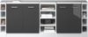 Küchenschrank für Dachschrägen R-Line Anthrazit Hochglanz 210 cm 5er Set Schrankkorpuss 60 cm Tiefe Vicco Bild 5