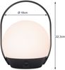 Smarte AKKU LED Außentischleuchte CARDI - USB, RGB & Weißtöne Höhe 22cm Bild 5
