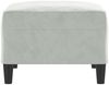 vidaXL Fußhocker Hellgrau 70x55x41 cm Samt 349317 Bild 4