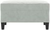 vidaXL Fußhocker Hellgrau 70x55x41 cm Samt 349317 Bild 3