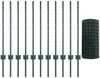 vidaXL Eurozaun mit Pfosten 25 x 0,8 m PVC-beschichteter Stahl Grün 3336026 Bild 5