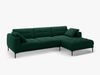 Micadoni Ecksofa Bemy 3-Sitzer Rechts Samt Flaschengrün Bild 2