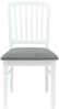 vidaXL Esszimmerstühle 2 pcs Weiß 50 x 52,5 x 91 cm Massives Gummiholz 42020451 Bild 5
