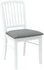 vidaXL Esszimmerstühle 2 pcs Weiß 50 x 52,5 x 91 cm Massives Gummiholz 42020451 Bild 4