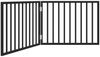vidaXL Hundegitter Faltbar 2 Paneele Schwarz 160 cm Pappelholz 352192 Bild 2