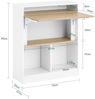 SoBuy FWT104-WN Schreibtisch, Spanplatte, Melamin, Weiß, 70 x 85 x 57 cm Bild 3
