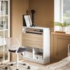 SoBuy FWT104-WN Schreibtisch, Spanplatte, Melamin, Weiß, 70 x 85 x 57 cm Bild 2