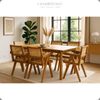 Teak Rattan Sessel Nico Schwarz Bild 3