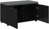 vidaXL Flurbank mit Kissen mit Regal Schwarze Eiche 80 x 38 x 46 cm 891481 Bild 5