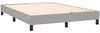 vidaXL Boxspringbett mit Matratze Hellgrau 140x200 cm Stoff 3140377 Bild 4
