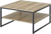 Couchtisch >Cube< in Evoke Eiche Dekor, schwarz - 75x40x75cm (BxHxT) Bild 2
