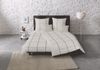 Fleuresse Lech Edelflanell Bettwäsche 200x200 Karo steingrau silber 604311-11 Bild 2