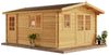 Alpholz Gartenhaus Jennifer Gartenhaus aus Holz in Pinie Holzhaus mit 28 mm Wandstärke Blockbohlenhaus mit Montagematerial Bild 3