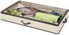 mDesign Unterbettkommode Bettkasten Aufbewahrung Wäschesortierer Creme / Braun Bild 5