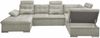 U-Form Sofa mit Schlaffunktion und Bettkasten - Stone - Medan XXL Bild 5