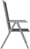 vidaXL 7-tlg. Garten-Essgruppe Aluminium Silbern und Schwarz 3070636 Bild 5