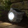 LED Solarleuchte, Stein, grau, L 7,8 cm Bild 3