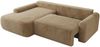 Ecksofa, L-förmiges, lose Kissen, DL-Schlaffunktion, (H 100 x T 187 x B 273 cm) - CUBO L - Plüsch Beige - linke Seite Bild 5