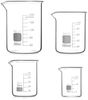 FELIXLEO Messbecher Glas Messbecher 25 50 100 200ml Abgestuft Labor Küche, (4-St) Bild 3