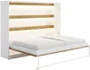 Vente-unique - RAPILI Bett Holz, Platte BeigeWeiß - B 50 cm179,2 cm x H 165,2 cm x L 219 cm Bild 5