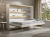 Vente-unique - RAPILI Bett Holz, Platte BeigeWeiß - B 50 cm179,2 cm x H 165,2 cm x L 219 cm Bild 2
