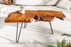 LebensWohnArt Couchtisch Extravaganter Teak-Couchtisch ALBERO 100cm natur Baumscheibe Bild 3
