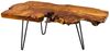 LebensWohnArt Couchtisch Extravaganter Teak-Couchtisch ALBERO 100cm natur Baumscheibe Bild 2
