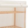vidaXL Kleiderschrank Weiß 79 x 40 x 170 cm Stoff 248190 Bild 4