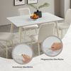 OTTO home Essgruppe Kryce, (Set, 5-tlg, 120 cm Esstisch + 4 Stühle), Strukturstoff, robustem Metallgestell, Tischplatte aus Sinterstein Bild 2