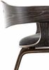 2er Set Stühle LONDON Stoff - 73x49x46cm, Grau/Dunkelgrau Stoff Holz Gestell Konferenzstuhl Wartezimmerstuhl Bild 5