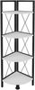 VCM Standregal Insasi 919829 Weiß H. 122 x B. 34 x T. 34 cm Bild 2