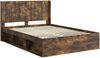 vidaXL Bettgestell mit Stauraum und Kopfteil 2 Stk. Holzwerkstoff 3413857 Bild 4