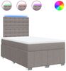 vidaXL Boxspringbett mit Matratze Taupe 120x200 cm Stoff 3293953 Bild 2